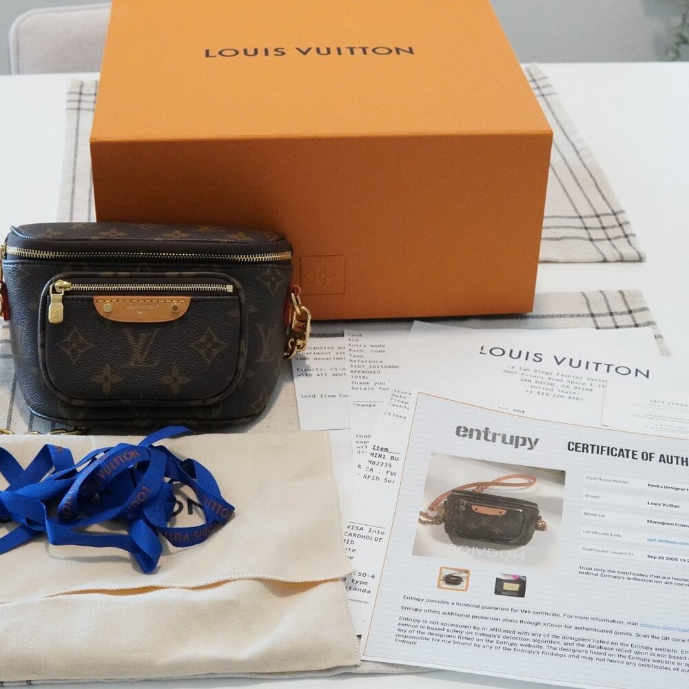 Louis Vuitton Mini Bum Bag LV in Monogram